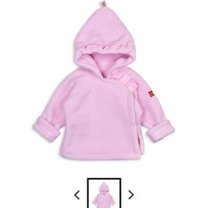 Baby Hooded Fleece Pullover - Pink